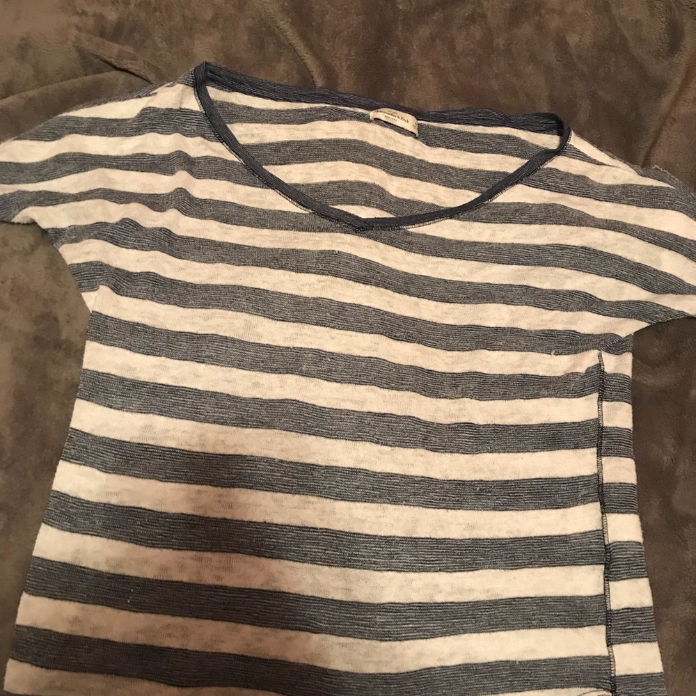 A striped sweater.